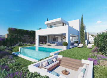 Aurea Villas : 10 villas with seaviews, Estepona Golf New build Costa Del Sol