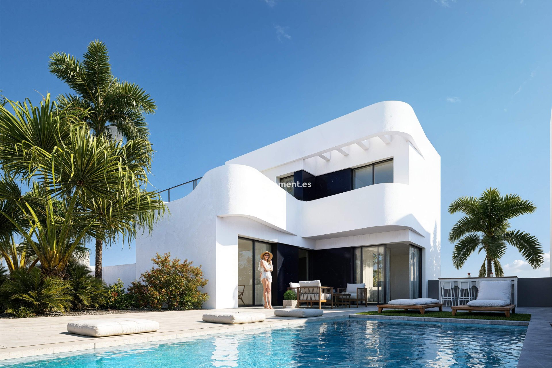 Neubau - Freistehende Villa - Algorfa