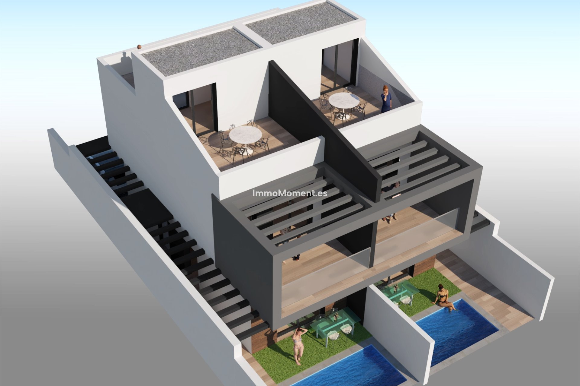 Obra nueva - Casa pareada - San Javier