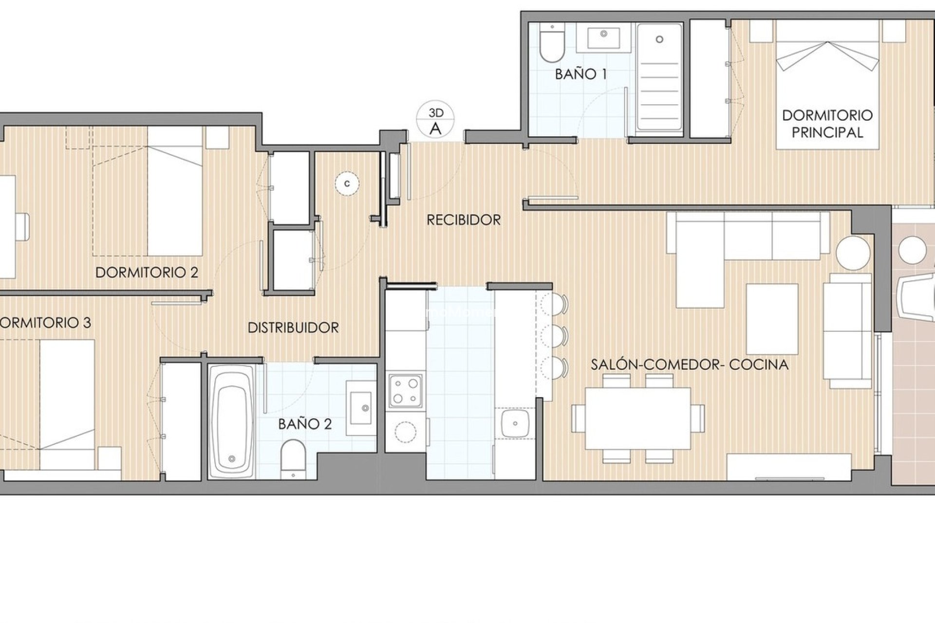 Resale - Apartment - Águilas - Águilas Centro