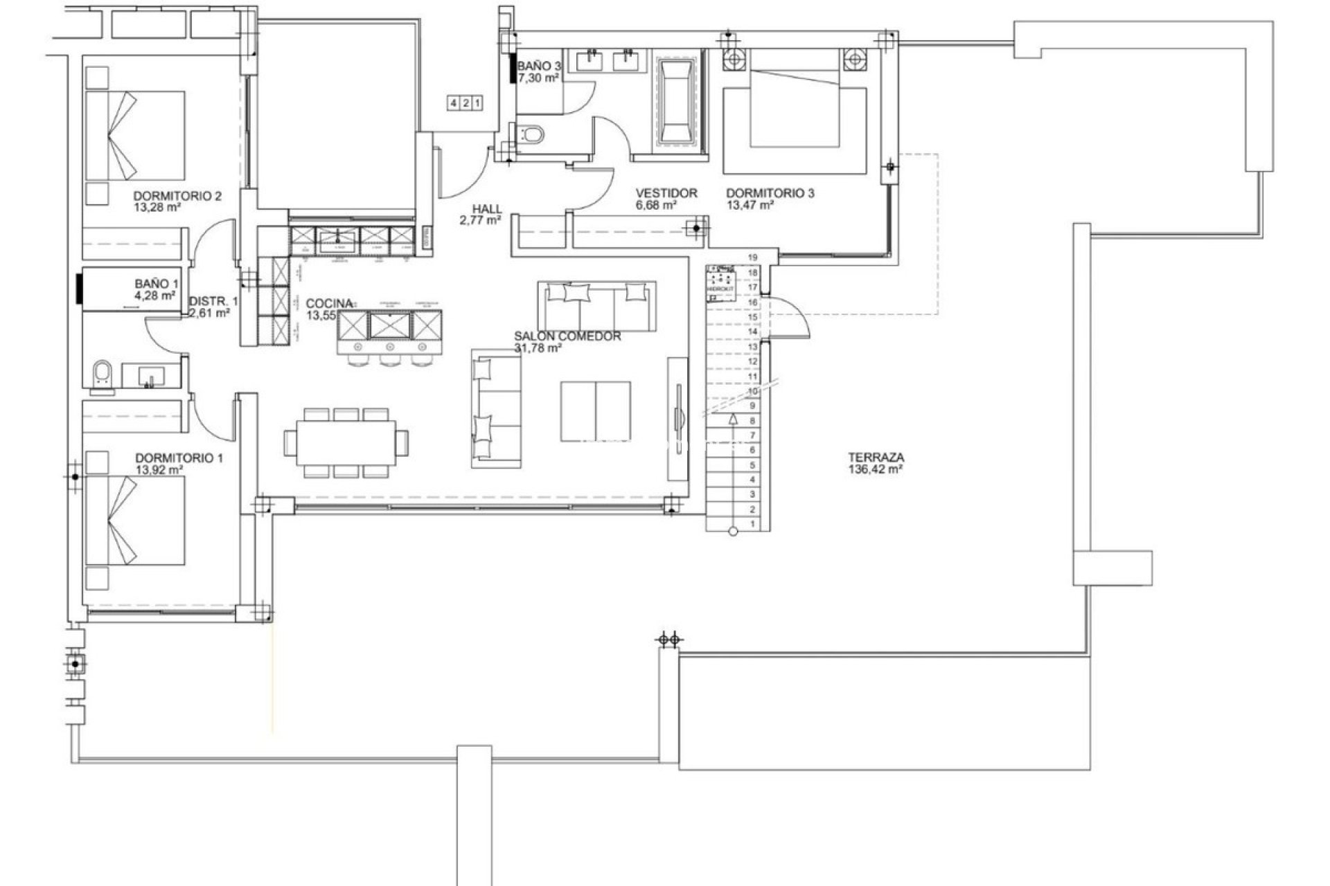 Resale - Apartment - Inland  - Ojén