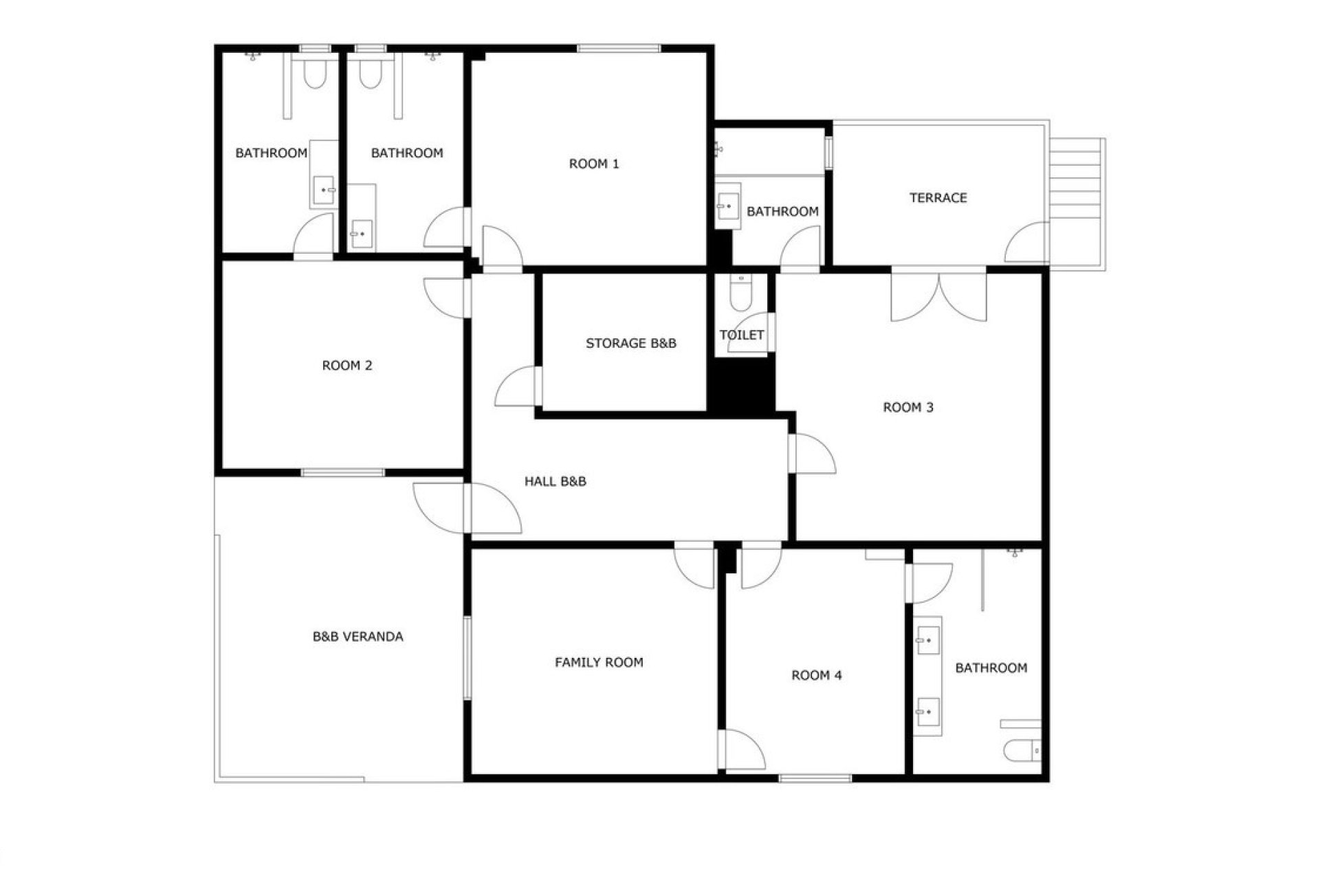 Revente - Maison de campagne - Intérieur                       - Coín