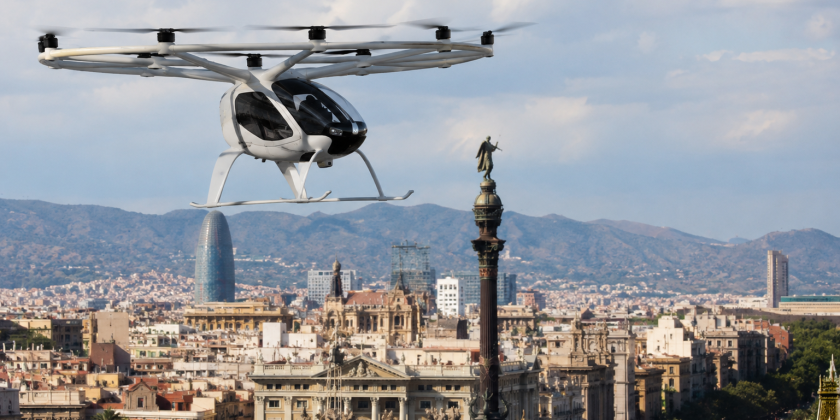 AENA TEST BINNENKORT ELEKTRISCHE AEROTAXI