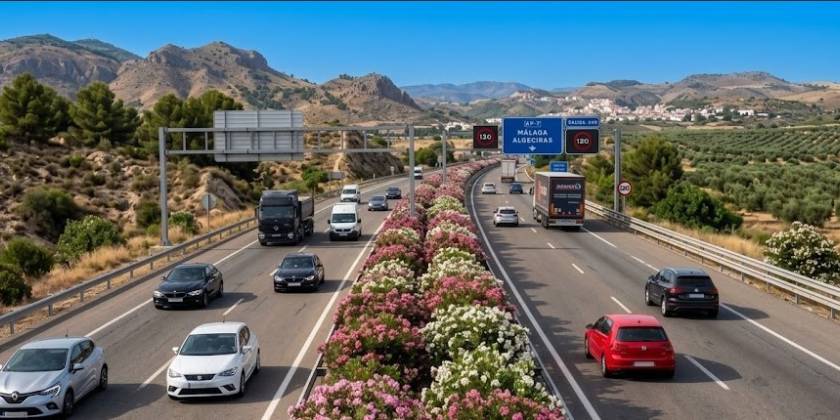 BOMMEN VAN KLEUR MET EEN DUISTER RANDJE: DIT GEHEIM SCHUILT ACHTER ACHTER DE SPAANSE SNELWEG-OLEANDERS