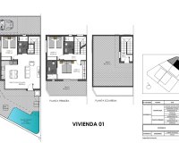 New Build - Semi-detached house - Pilar de la Horadada